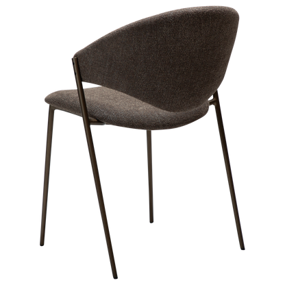Stuhl Zamia Mokkabraun (2er-Set)