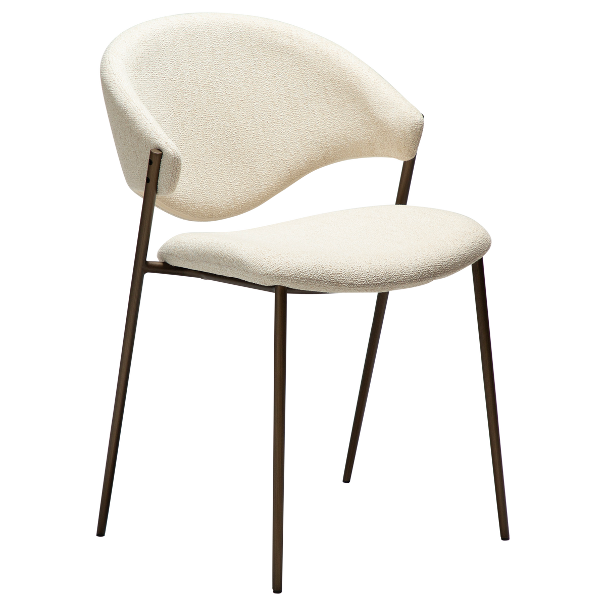 Stuhl Zamia Creme / Zinn (2er-Set)