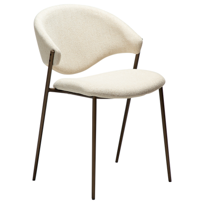 Stuhl Zamia Creme / Zinn (2er-Set)
