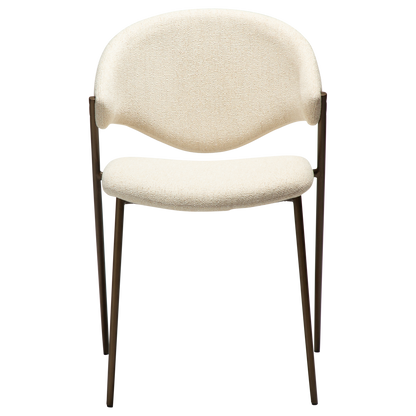 Stuhl Zamia Creme / Zinn (2er-Set)