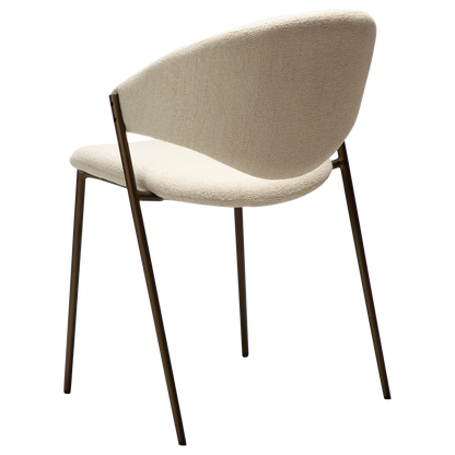 Stuhl Zamia Creme / Zinn (2er-Set)